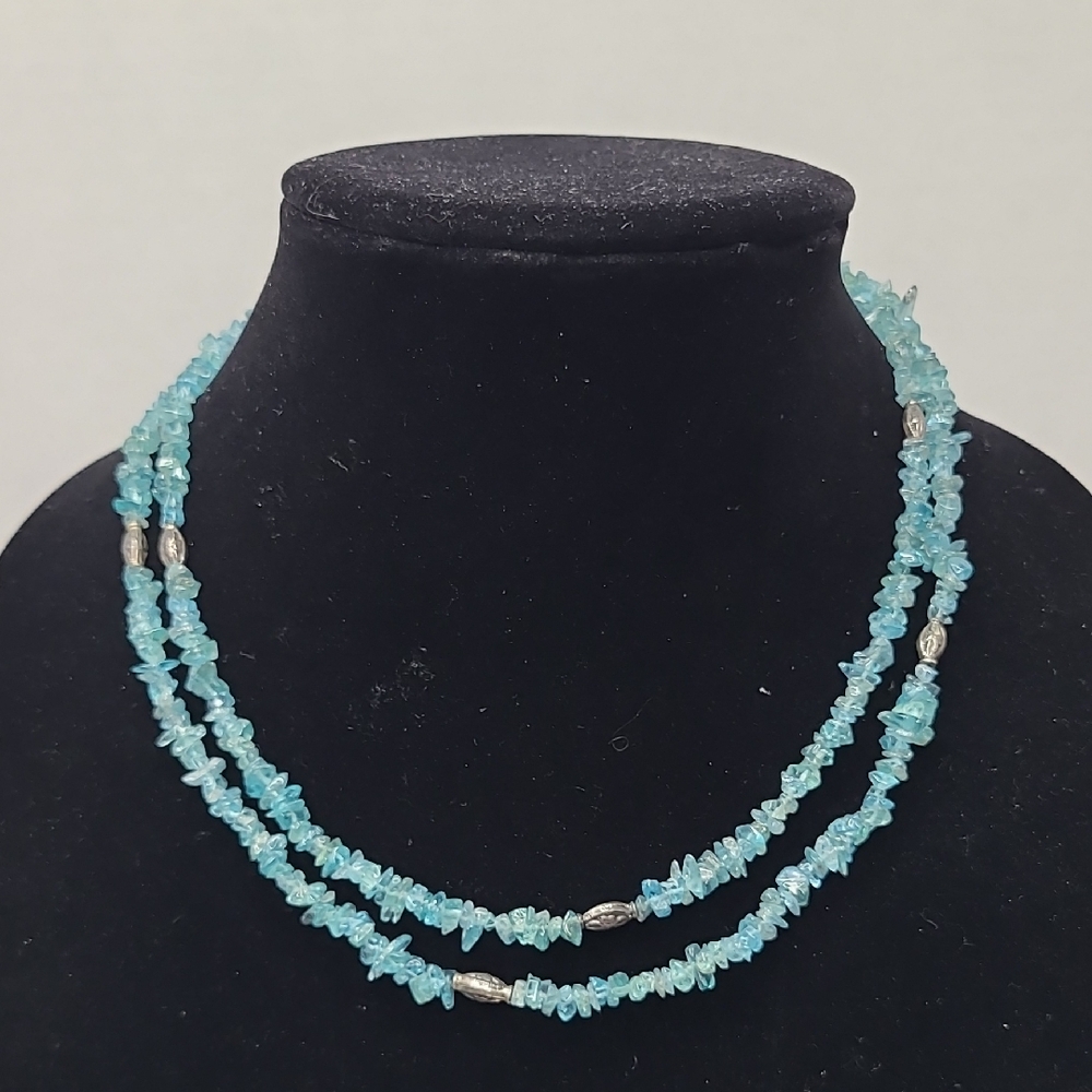 Doug Paulus Sterling Silver Apatite Necklace